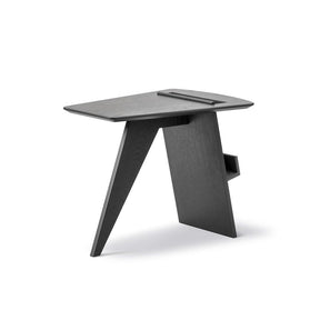 Fredericia Jens Risom Magazine Table Oak Black Lacquer Front