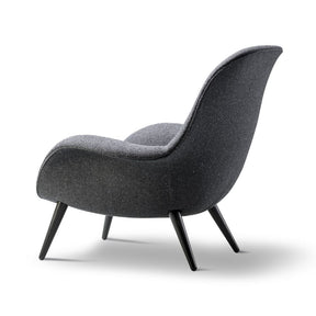 Fredericia Swoon Lounge Chair in kvadrat Pilot 162 Back