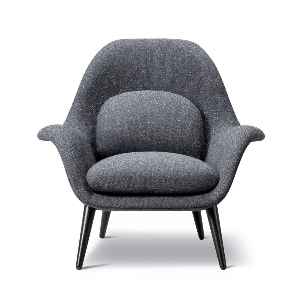 Fredericia Swoon Lounge Chair in kvadrat Pilot 162