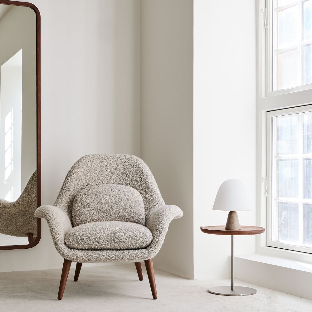 Fredericia Swoon Lounge Chair Nimbus 007 in Copenhagen Apartment
