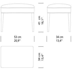 FH420 Heritage Footstool Dimension Carl Hansen & Son