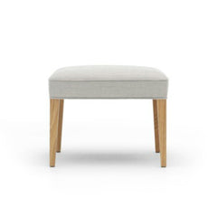 Frits Henningsen Heritage Footstool FH420 Grey Oak Legs Front Carl Hansen