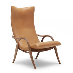 Frits Henningsen Signature Chair Walnut with Caramel SIF 95 Leather Carl Hansen and Son