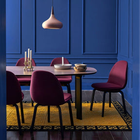Fritz Hansen Analog Table with Sammen Chairs in Blue Dining Room Jaime Hayon