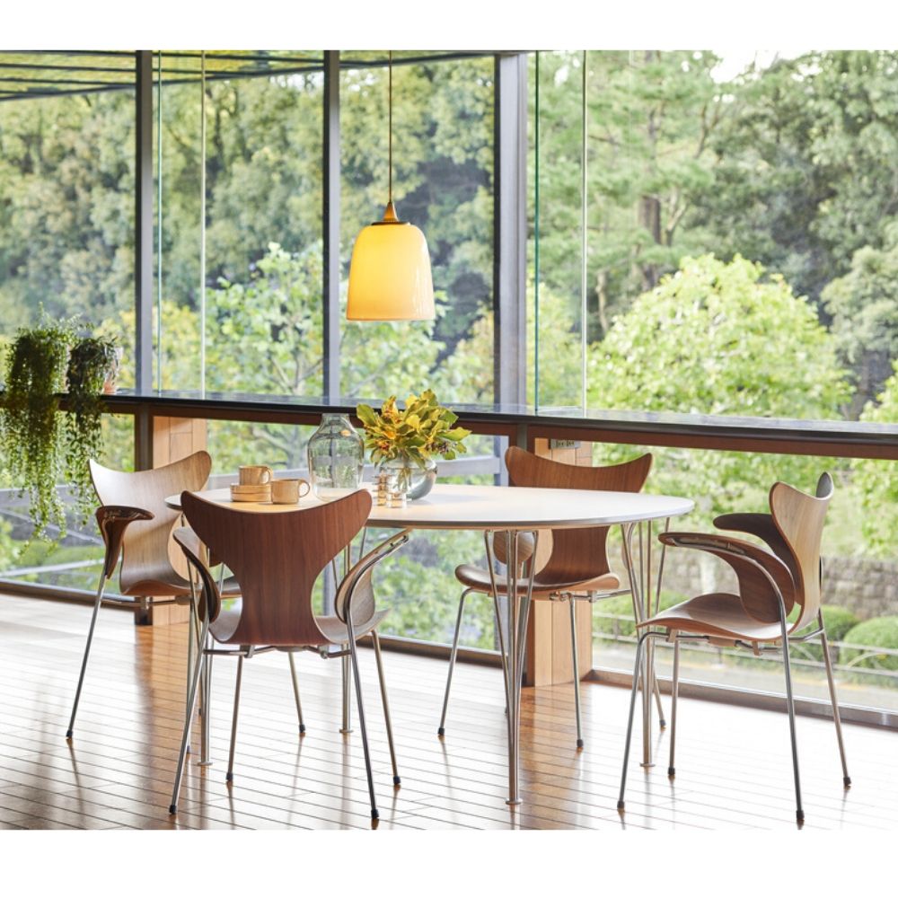 Fritz Hansen Lily Chair Model 3108 - Walnut Veneer