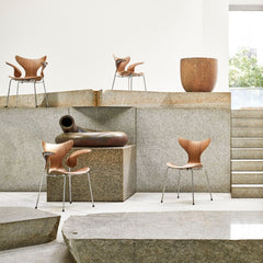 Fritz Hansen Arne Jacobsen Lily Chairs Styled in Room