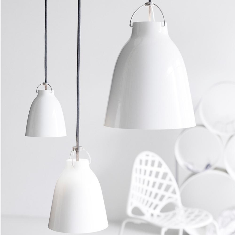 Fritz Hansen Caravaggio Pendants by Cecilie Manz Gloss White