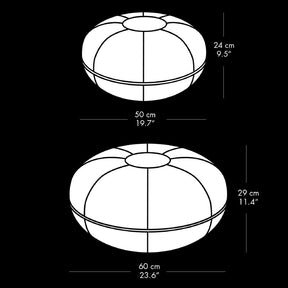 Fritz Hansen Cecilie Manz Pouf Dimensions