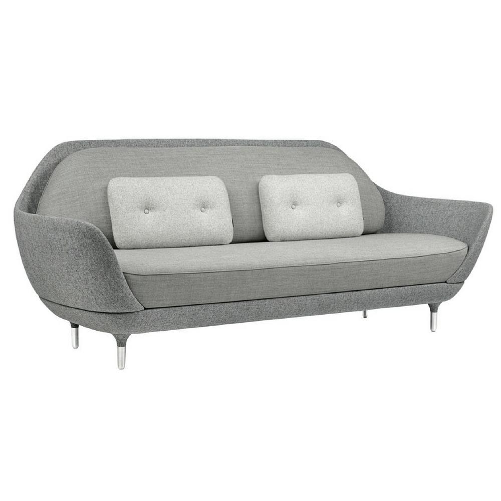 Fritz Hansen Favn Sofa by Jaime Hayon Light Grey Angled