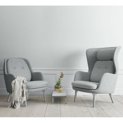 Fritz Hansen Ro and Fri Chairs by Jaime Hayon Light Grey in Room
