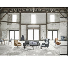 Lissoni Sofa with Fritz Hansen Furniture Collection in Loft