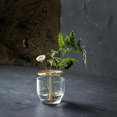 Fritz Hansen Ikebana Vase Small styled with Nordic greenery