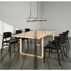 Fritz Hansen Nendo N01 Chairs in Conference Room with Cecilie Manz Essay Table