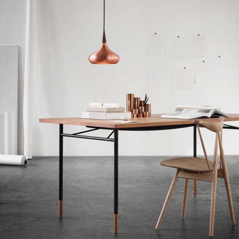 Fritz Hansen Copper Orient Pendant Light in home office