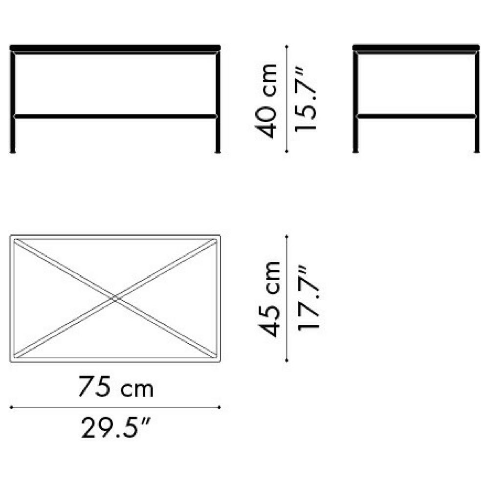 Fritz Hansen Paul McCobb Planner Coffee Table Rectangular Dimensions