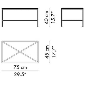 Fritz Hansen Paul McCobb Planner Coffee Table Rectangular Dimensions