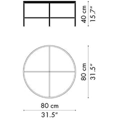 Fritz Hansen Paul McCobb Planner Coffee Table Round Dimensions