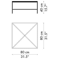 Fritz Hansen Paul McCobb Planner Coffee Table Square Dimensions