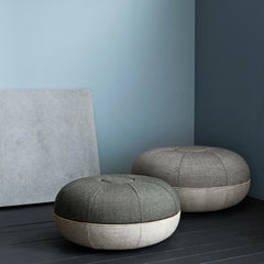 Fritz Hansen Pouf by Cecilie Manz Large and Small in Room