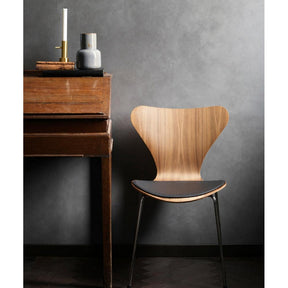 Fritz Hansen Series 7 Seatpad on Chair Styled in Room