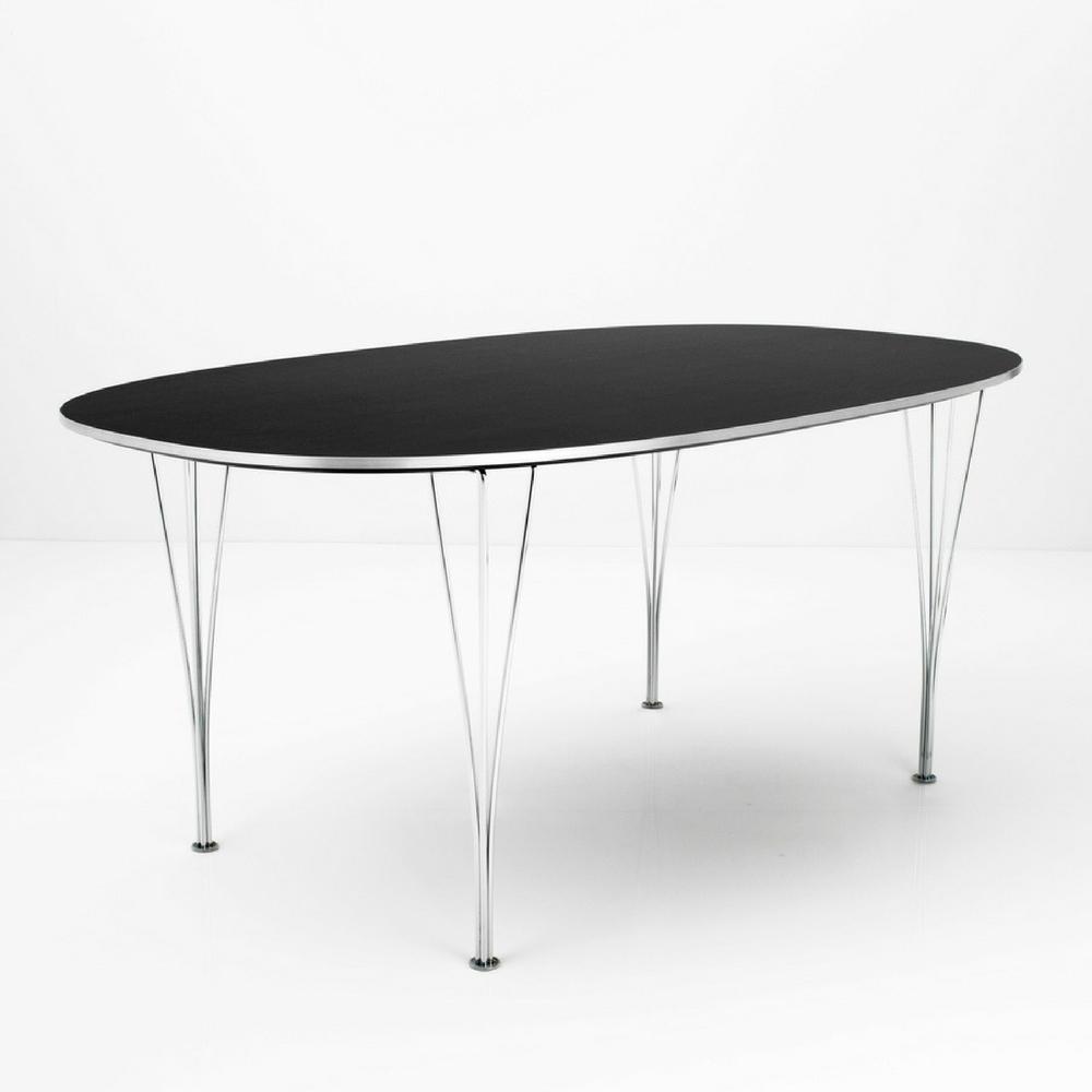 Fritz Hansen Super Elliptical Table in Black