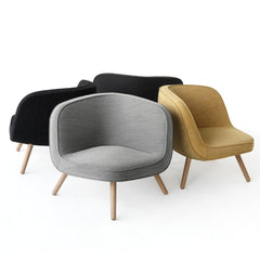 Fritz Hansen Bjarke Ingels Via 57 Chairs Grey and Yellow in Cluster