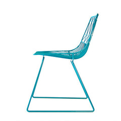 Bend Lucy Chair Peacock Blue Profile