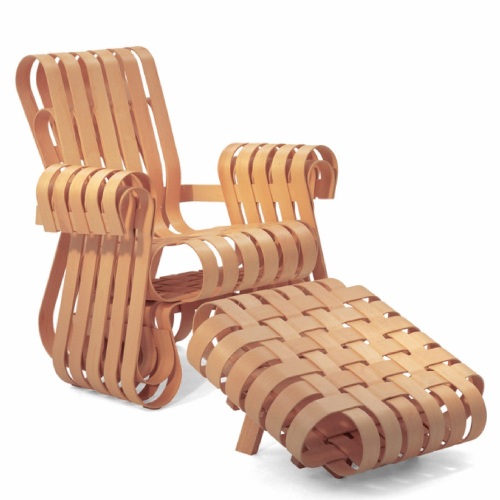 Gehry Power Play Club Chair and Ottoman by Frank Gehry for Knoll