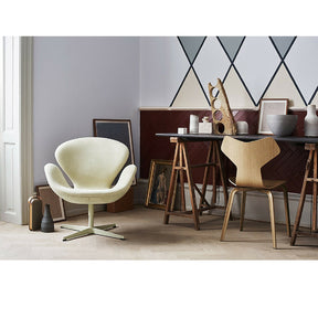 Grand Prix Chair in Room with Swan Chair Arne Jacobsen Fritz Hansen