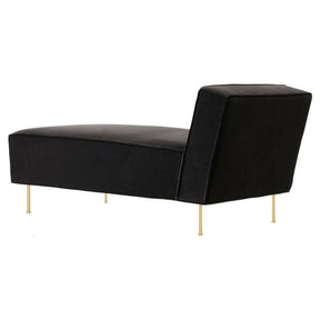 Modern Line Chaise Lounge Sofa with Velluto Cotton 130 Fabric by Greta M. Grossman for GUBI