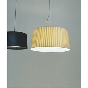GT7 Suspension Lamp with Natural and Black Ribbon Shades from Santa & Cole