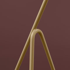 GUBI Grasshopper Floor Lamp by Greta Grossman Olive Brown Body Detail