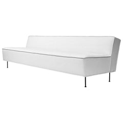 GUBI Greta Grossman Modern Line Sofa White with Black Legs