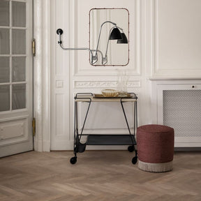 GUBI Mategot Trolley with Pouffe and Bestlite Sconce