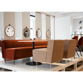 GUBI Modern Line Sofa Dining Height Styled by Greta Grossman