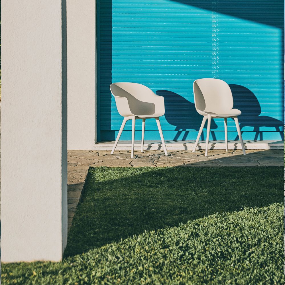 GUBI Outdoor Beetle and Bat Dining Chair Collection by GamFratesi