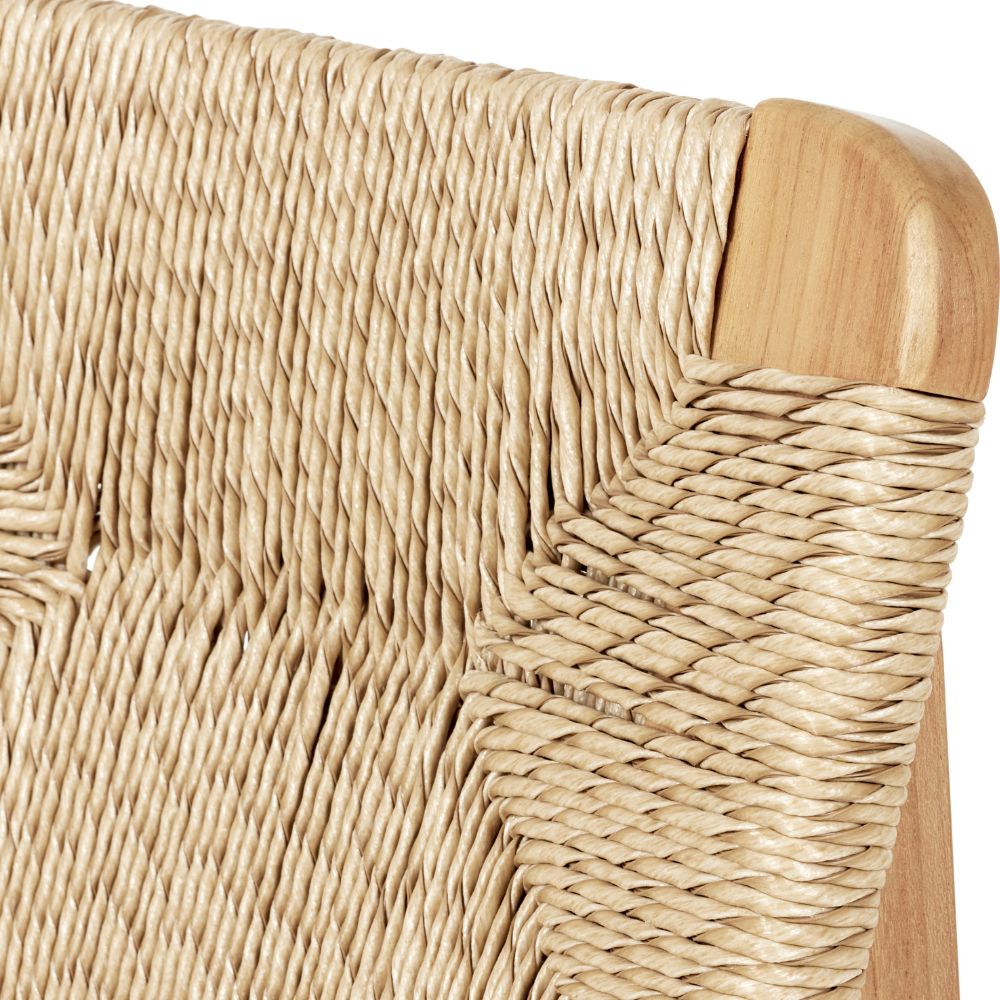 Close-up of HDPE Woven Wicker of GUBI Outdoor C-Chair by Marcel Gascoin