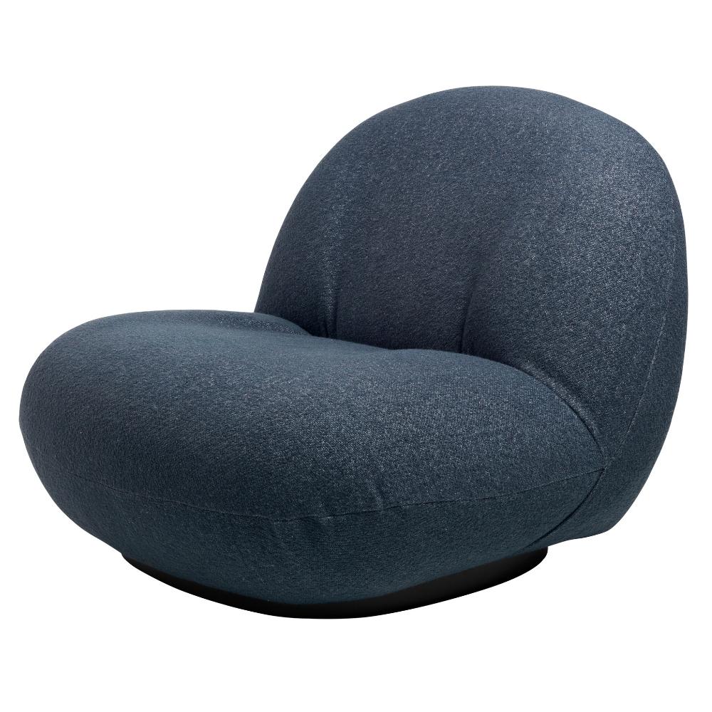 GUBI Pacha Lounge Chair by Pierre Paulin Dark Blue Grey