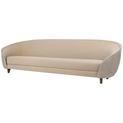 GUBI Revers 110-inch Sofa with Walnut Legs and Dedar Alexander Melange 010 Upholstery