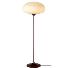 GUBI Stemlite Floor Lamp by Bill Curry Black Red Light On