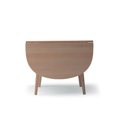 Hans Wegner CH006 Drop-leaf Dining Table End View with Flap Down for Carl Hansen & Søn