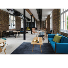 Wegner CH011 Coffee Table Side View with CH25 Chair and CH163 Sofa in London Showroom Carl Hansen & Son