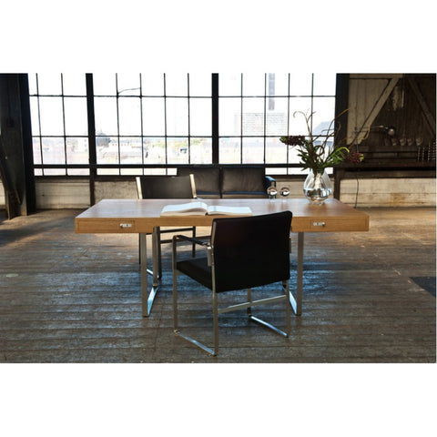 Hans Wegner Stainless Steel Executive Arm Chair CH111