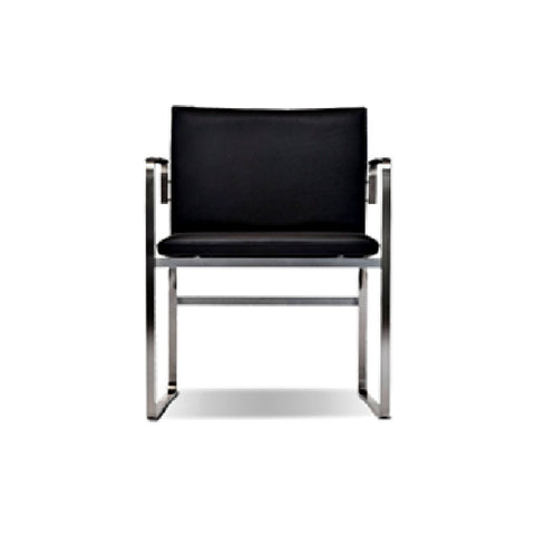 Hans Wegner Stainless Steel Executive Arm Chair CH111