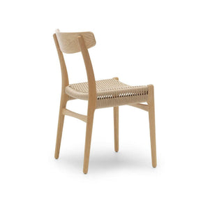 Wegner CH23 Chair Oak Oil Back View Carl Hansen and Son