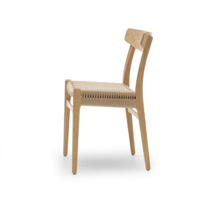 Wegner CH23 Chair Oak Oil Side View Carl Hansen and Son