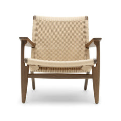 Wegner CH25 Lounge Chair in Oak Smoked Oil