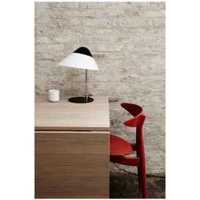 Hans Wegner CH33 Chair Red Orange Lacquer Desk Carl Hansen