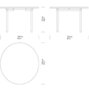 Wegner CH88 Dining Table Dimensions