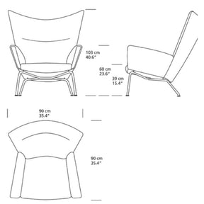 Hans Wegner CH445 Dimensions Carl Hansen and Son